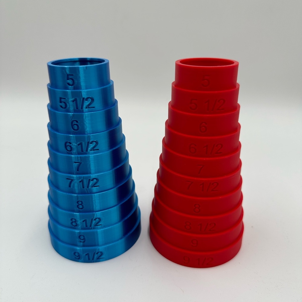 No Discounts - Bracelet Sizer Measuring Tool - 3D Printed Red PLA Plastic